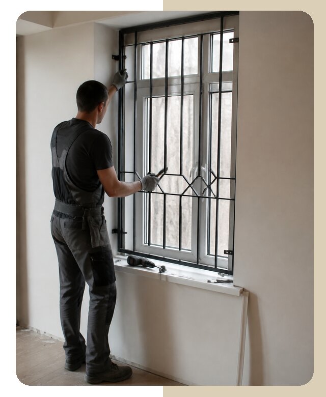 Установка решеток в квартиру в Хабаровске цена от 4630 р. | Дверной